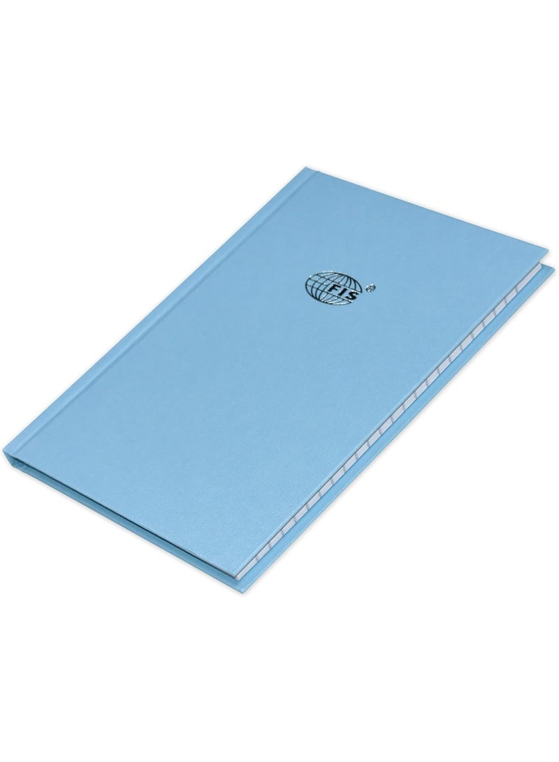 FIS 2 Quire Hard Cover Single Ruled Notebook, 96 Pages Blue Pack of 5 Pieces - Image 2